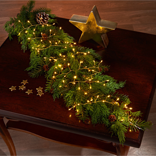 Cluster-Leuchtkette mit 120 LEDs