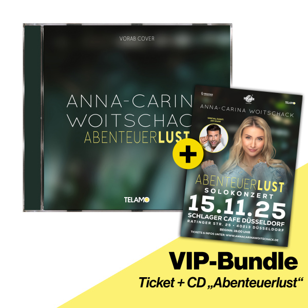VIP-Bundle Konzert-Ticket + CD "Abenteuerlust"