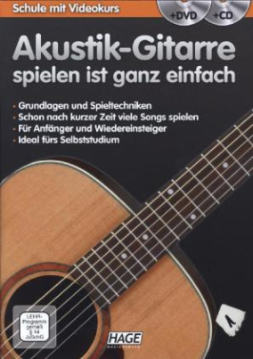 Akustik-Gitarre spielen ist ganz einfach, m. Audio-CD + DVD
