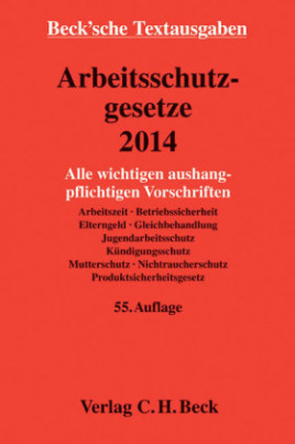 Arbeitsschutzgesetze (ArbSchG) 2014