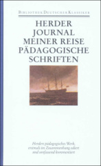 Journal meiner Reise im Jahr 1769. Pädagogische Schriften