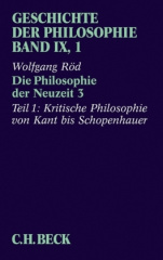 Die Philosophie der Neuzeit. Tl.3/1