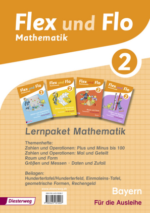 2. Jahrgangsstufe, Lernpaket Mathematik, 4 Hefte (Für die Ausleihe)