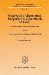 Österreichs Allgemeines Bürgerliches Gesetzbuch (ABGB). Bd.1