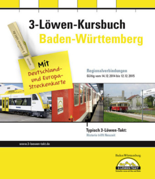 3-Löwen-Kursbuch Baden-Württemberg 2015