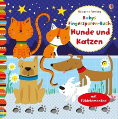 Babys Fingerspuren-Buch: Hunde und Katzen