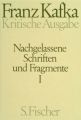 Nachgelassene Schriften und Fragmente, Kritische Ausg. 1, 2 Bde.