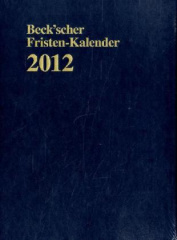 Beck'scher Fristen-Kalender 2012