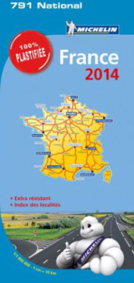 Michelin Karte France 2014, plastifiée