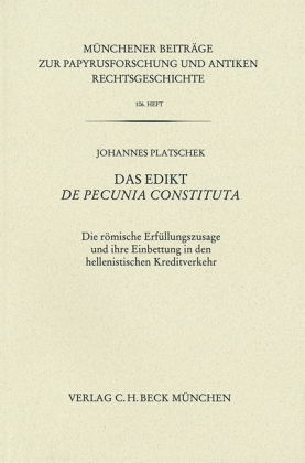 Das Edikt De pecunia constituta