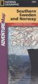 National Geographic Adventure Map Southern Norway, Sweden