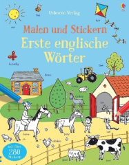 Malen und Stickern: Erste englische Wörter