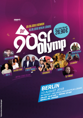 Ticket Der 90er Olymp Berlin - 10.08.2018