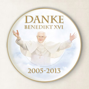 Papst Benedikt XVI Wandteller