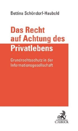 Das Recht auf Achtung des Privatlebens