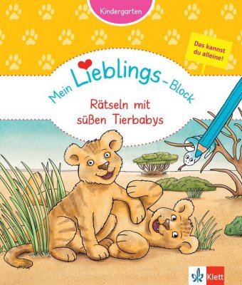 Mein Lieblings-Block Rätseln mit süßen Tierbabys