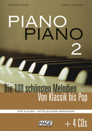 Piano Piano, mittelschwer arrangiert, m. 4 Audio-CDs. Bd.2