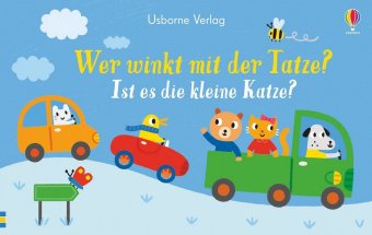 Wer winkt mit der Tatze? Ist es die kleine Katze?