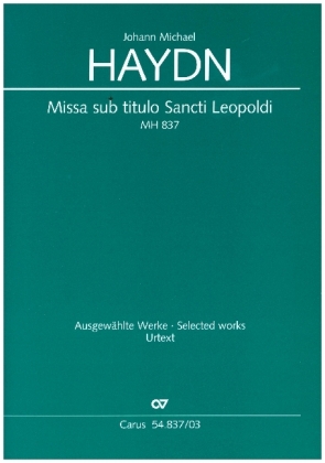 Missa sub titulo Sancti Leopoldi MH 837, Klavierauszug