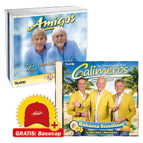Calimeros - Bahama Sunshine + Amigos - 50 Jahre - Unsere Schlager von damals ...und heute! + GRATIS Amigos Basecap