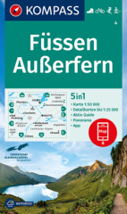 KOMPASS Wanderkarte Füssen, Außerfern