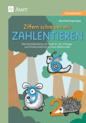 Ziffern schreiben mit Zahlentieren