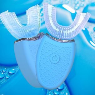Elektrische Automatik-Zahnbürste blau