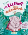 Der Elefant ist ganz entspannt