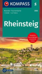 KOMPASS Wander-Tourenkarte Rheinsteig: 1:50.000