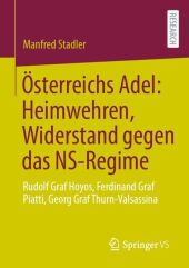 Österreichs Adel: Heimwehren, Widerstand gegen das NS-Regime