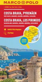 MARCO POLO Regionalkarte Costa Brava, Pyrenäen 1:300.000