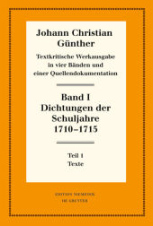 Dichtungen der Schuljahre 1710-1715