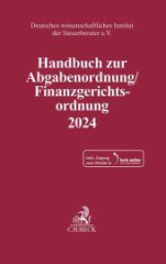 Handbuch zur Abgabenordnung / Finanzgerichtsordnung 2024, m. 1 Buch, m. 1 Online-Zugang