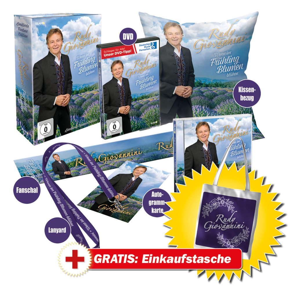 Wenn im Frühling Blumen blühen Fanbox + GRATIS Einkaufstasche