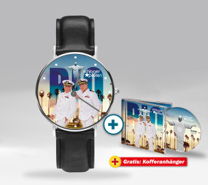 RIO Fan-Set Armbanduhr + CD + GRATIS Kofferanhänger