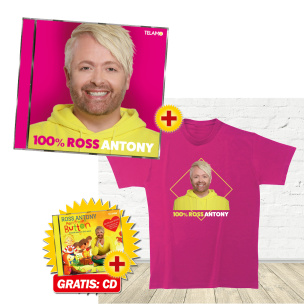 100% Ross Fan-Set T-Shirt (XL) + CD + GRATIS CD „Mein Freund Button“