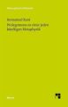 Prolegomena zu einer jeden künftigen Metaphysik, die als Wissenschaft wird auftreten können