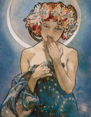 Alphonse Maria Mucha - Der Mond