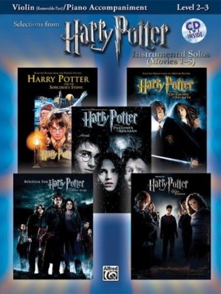 Harry Potter Movies 1-5, w. Audio-CD, for Violin and Piano Accompaniment