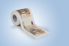 WC-Rolle 50-Euro-Schein 